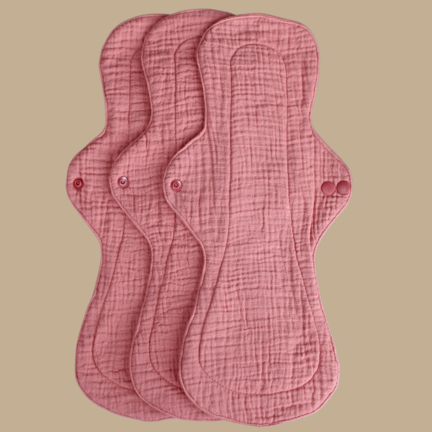 Genanvendelige efterfødselsbind GOTS dusty rose