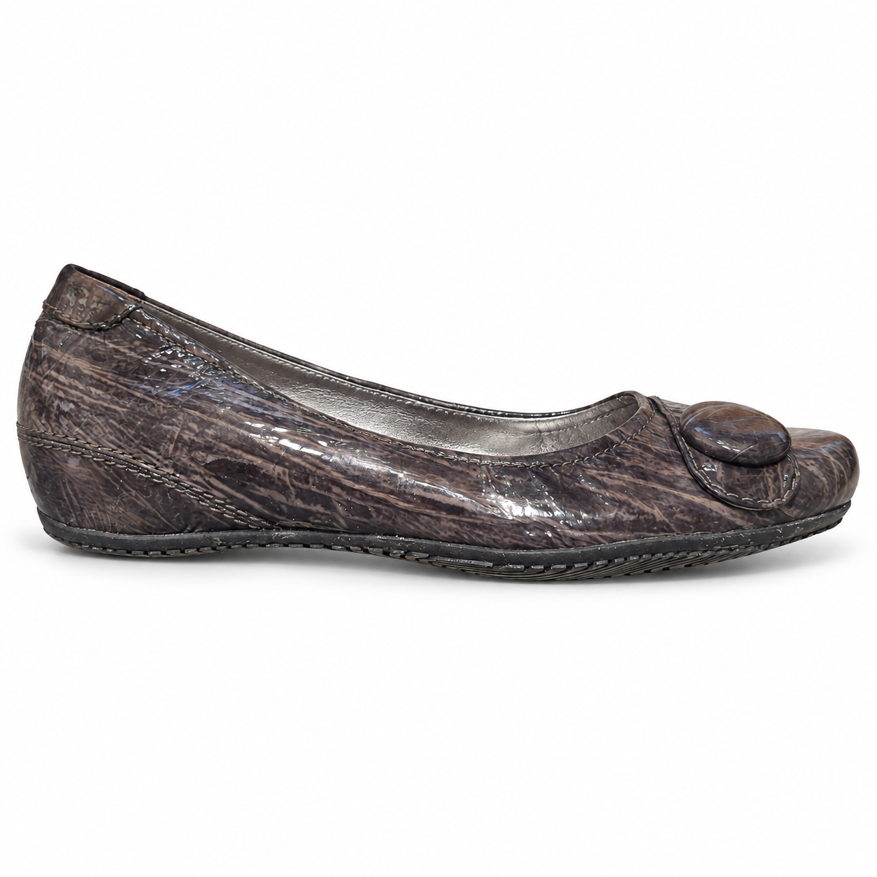 ECCO Ballerina Med Mønster Brun - 39