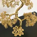 metal træ bonsai guld brugskunst