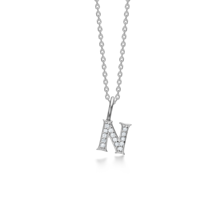 TENDER LOVE N silver necklace with topaz | Danish design by Mads Z