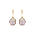 CHLOÉ earrings in 14 karat gold with diamonds | Danish design by Mads Z