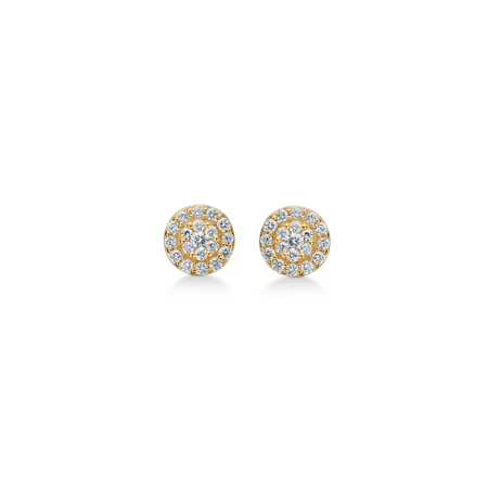 ELEANOR PETITE earrings in 14 karat gold with 0.24 ct. diamonds.