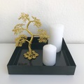 metal træ guld bonsai skulptur