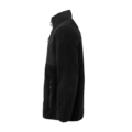 Set fra venstre: Matterhorn Pasang sort fleecejakke. Sherpa-fleece og polyester/bomuld på brystet. Praktiske lommer og elastiske manchetter.