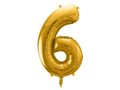 Guld folie ballontal til helium 6