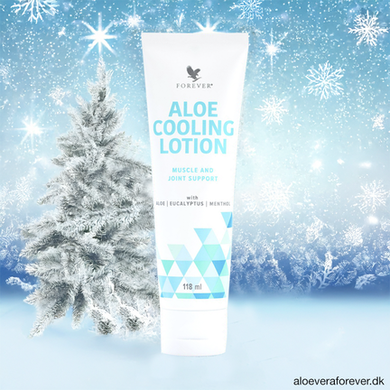Aloe Cooling Lotion - bedste massagelotion til ømme muskler og træt krop - julegaveide
