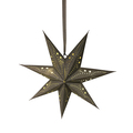 Julestjerne, LED, sølv med glitter - 2124008