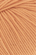 Close up af Garnnoegle fra lang yarn merino 120 farve mango