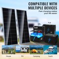 200W Solcellekit – 2x100W Paneler med MPPT og Kabler