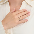 Diamond Duet ring in 14-carat gold