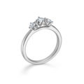 CROWN TRINITY diamond ring in 14 karat white gold | Danish design by Mads Z