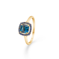PROVENCE ring in 14 karat gold with sapphire | Danish design by Mads Z