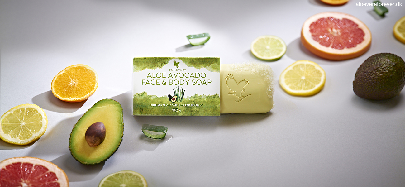 Aloe Avocado Face & Body Soap med naturlige, botaniske ingredienser