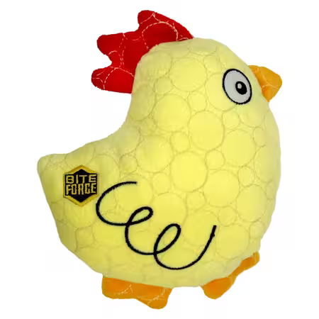 Bite Force Kylling - Hundebamse med lyd – Slidstærkt hundelegetøj med Kevlar og broderet logo