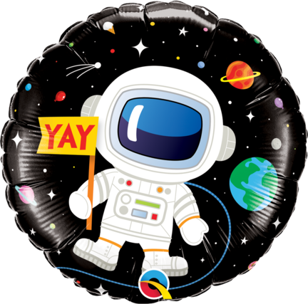 Send fødselsdags ballon - astronaut