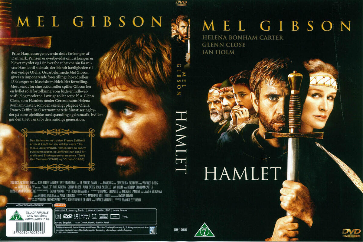 K B Hamlet Mel Gibson Brugt Hos Dvdmanden Dk Kun Kr