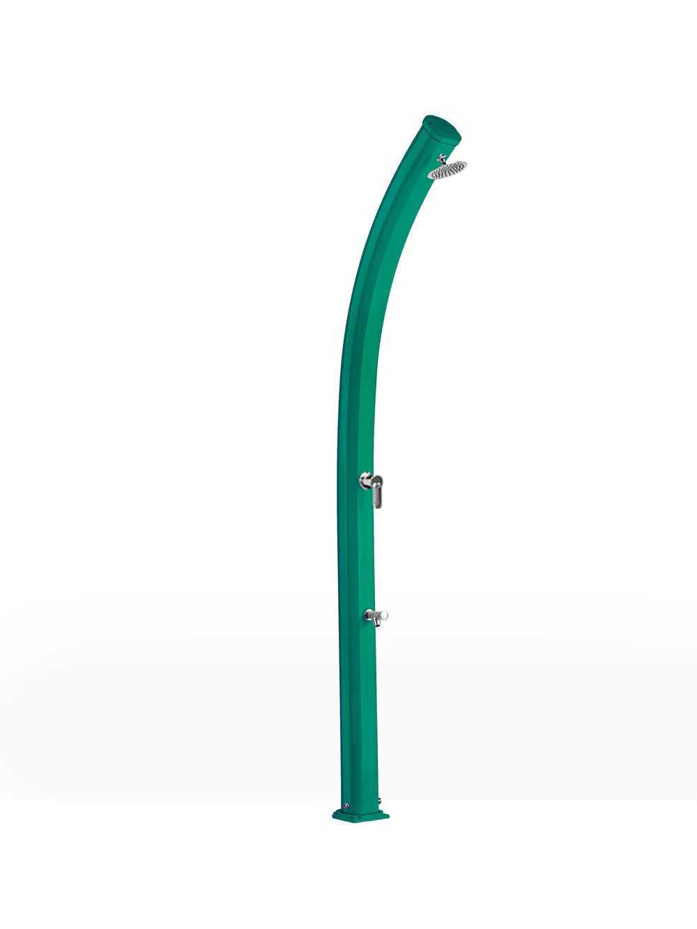 Arkema - JOLLY A520 Aluminium Solardusche mit Fußbrause - 23 Liter - Jadegrün