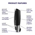 Satisfyer Power Masturbator i kropsvenlig silikone med app-styring og vibrationer