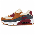 Chunky sneaker i beige, cognac og vinrød – retro stil