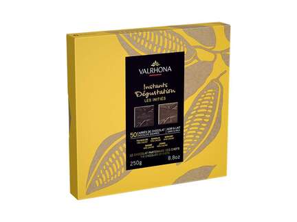 Valrhona Mørk og lys Grand Cru, 50 carrér, 250g