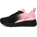 Sort og rosa dame sneaker med luftdæmpning og komfort