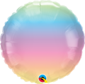 Pastelfarvet ballon med navn