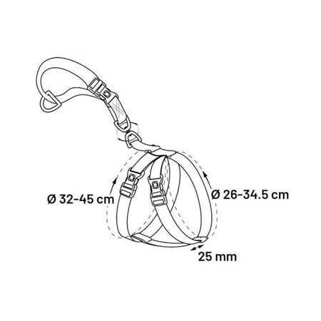 Flamingo Bilsele Duma, Sort - Small - Måltegning