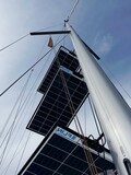 FLINsail solsejl monteret i mast på sejlbåd