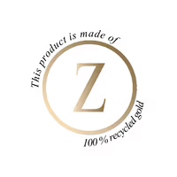 Produktet er udført i 100% genanvendt guld.