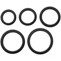 MR.MEMBR penisringe sæt i sort silikone med 5 elastiske ringe i forskellige størrelser til hårdere rejsning og øget udholdenhed