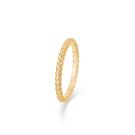 POETRY twist ring in 14 karat gold | Danish design by Mads Z