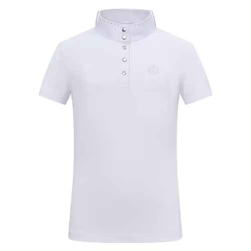 IRH Kids Glam stævnebluse - Hvid, 140