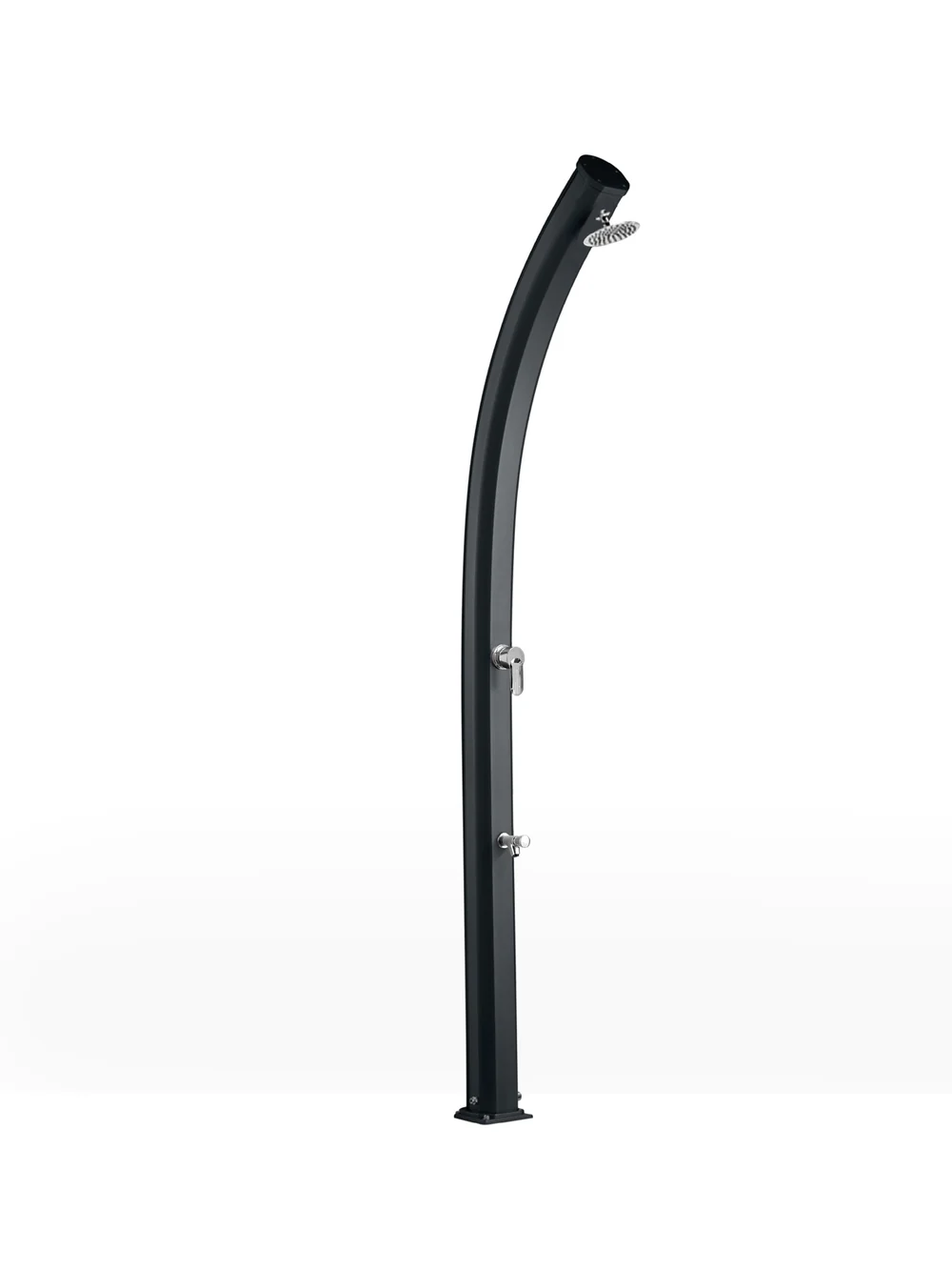 Arkema - JOLLY A520 Aluminium Solardusche mit Fußbrause - 23 Liter - Anthrazit