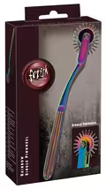 Rainbow Single Pinwheel i metal med regnbuefarver til fetish og BDSM stimulation