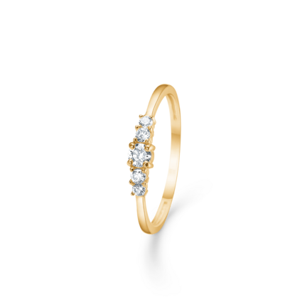 ORBIT CZ ring 8 karat gold | Danish design by Mads Z