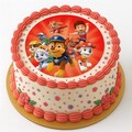Paw Patrol sugar print for cake - edible cake image 19 cm