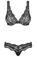 Obsessive Luvae Set i sort blonde med bh og trusse