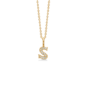 TENDER LOVE S pendant in 14 karat gold with diamonds | Danish design by Mads Z