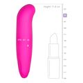 Power Escorts Mini G-Spot Vibrator BR14 – kompakt, genopladelig vibrator i blød silikone med flere vibrationsfunktioner