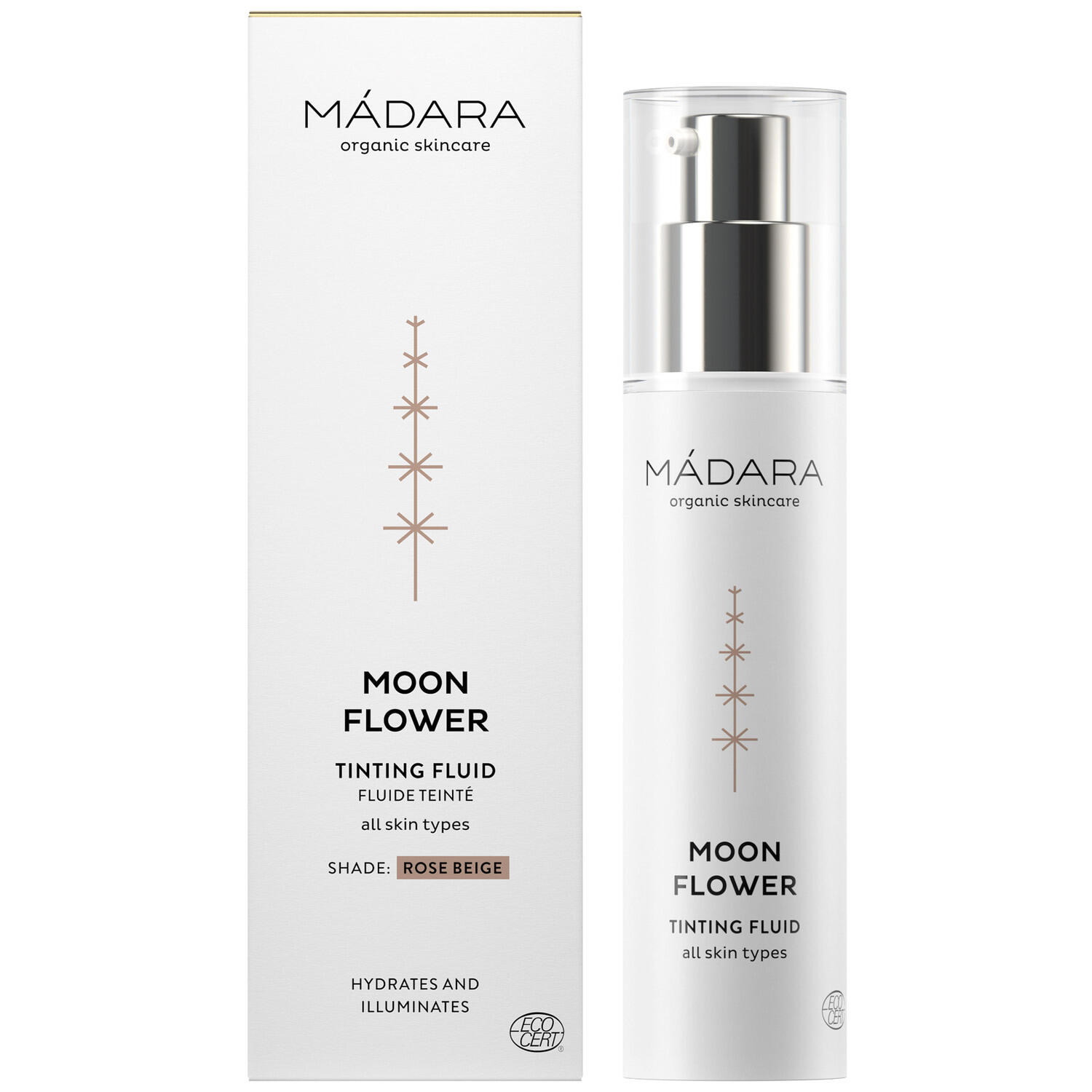 Mádara, Moon Flower Rose Beige Tinting Fluid, 50 ml.