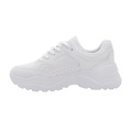 Chunky hvid sneaker i sporty og stilrent design til damer.