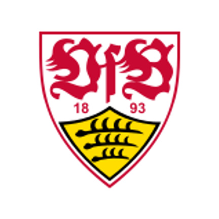 VfB Stuttgart klublogo som rundt sukkerprint til fodboldkage