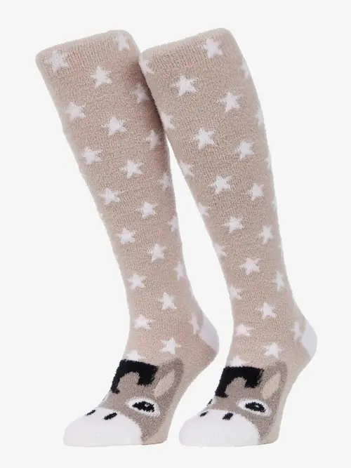 LeMieux Fluffy Character strømper - Donkey - S/31 - 36