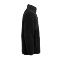 Set fra højre: Matterhorn Pasang sort fleecejakke. Genanvendt sherpa-fleece og polyester/bomuld på brystet. Praktiske lommer og elastiske manchetter.
