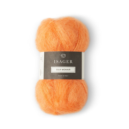 Isager Silk Mohair farve 64 orange