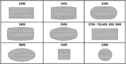 Sofabord efter mål - pladefacon - AN-BO Møbler
