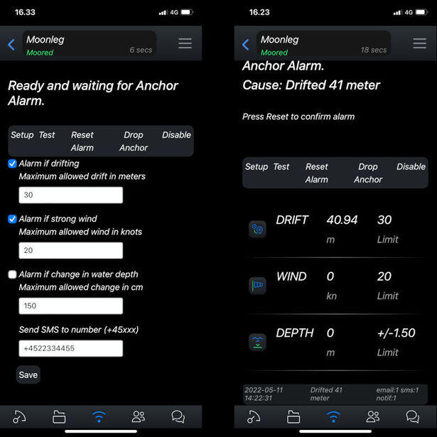 How to use Sailserver as Anchor Watch app Sailserver