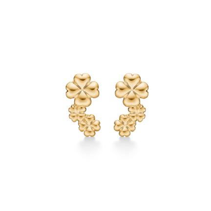 CLOVER LOVE earrings in 14 karat gold | Danish design by Mads Z