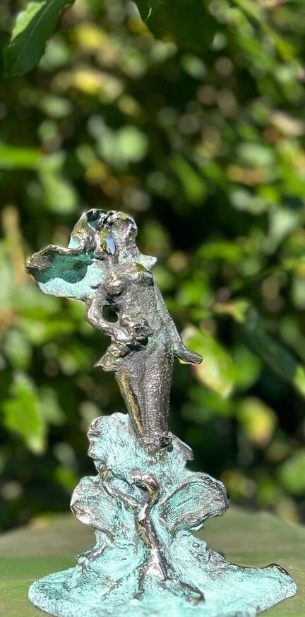 bronzesculptur, unika,