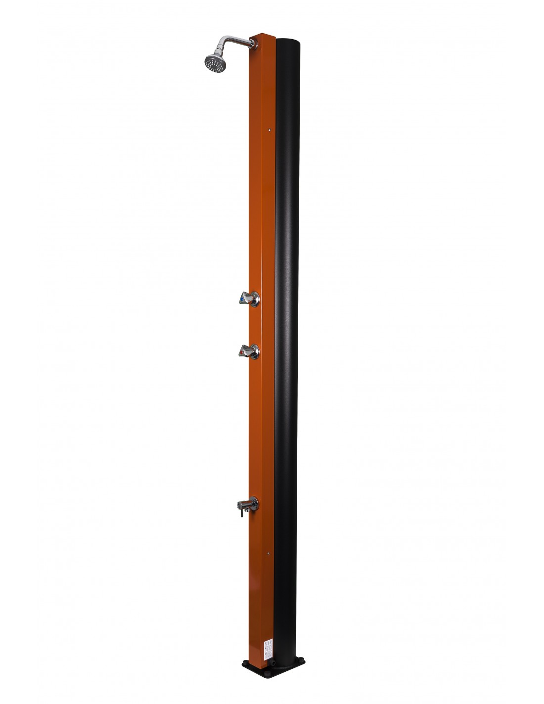 CRM - Solardusche 30 Liter - Orange, Mit Fußdusche